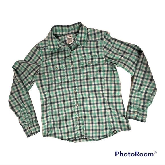The North Face Tops - The North Face button down plaid shirt